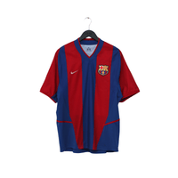 2002/03 Riquelme #10 Barcelona Vintage Nike Home Football Shirt (M)