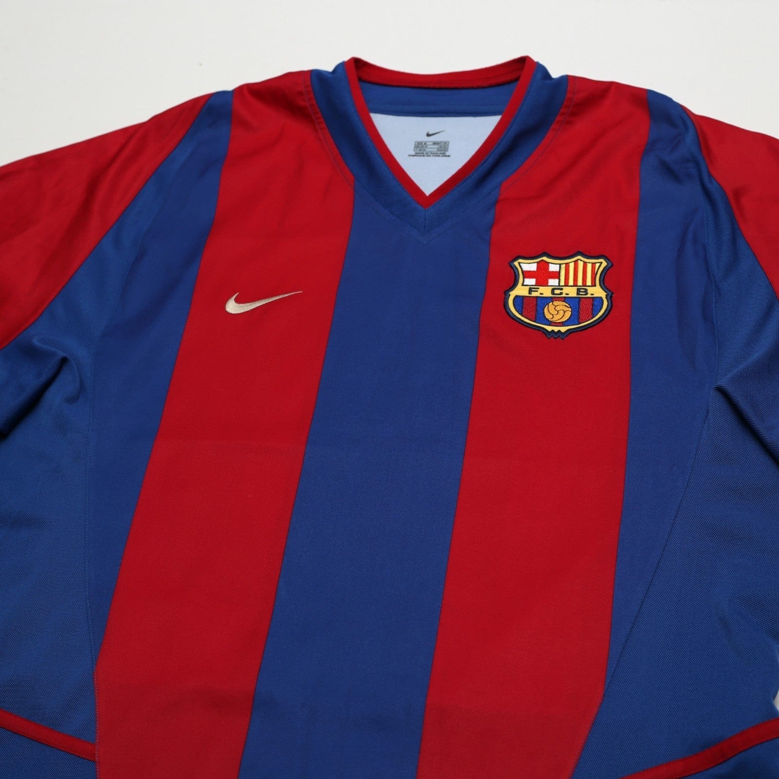2002/03 Riquelme #10 Barcelona Vintage Nike Home Football Shirt (M)