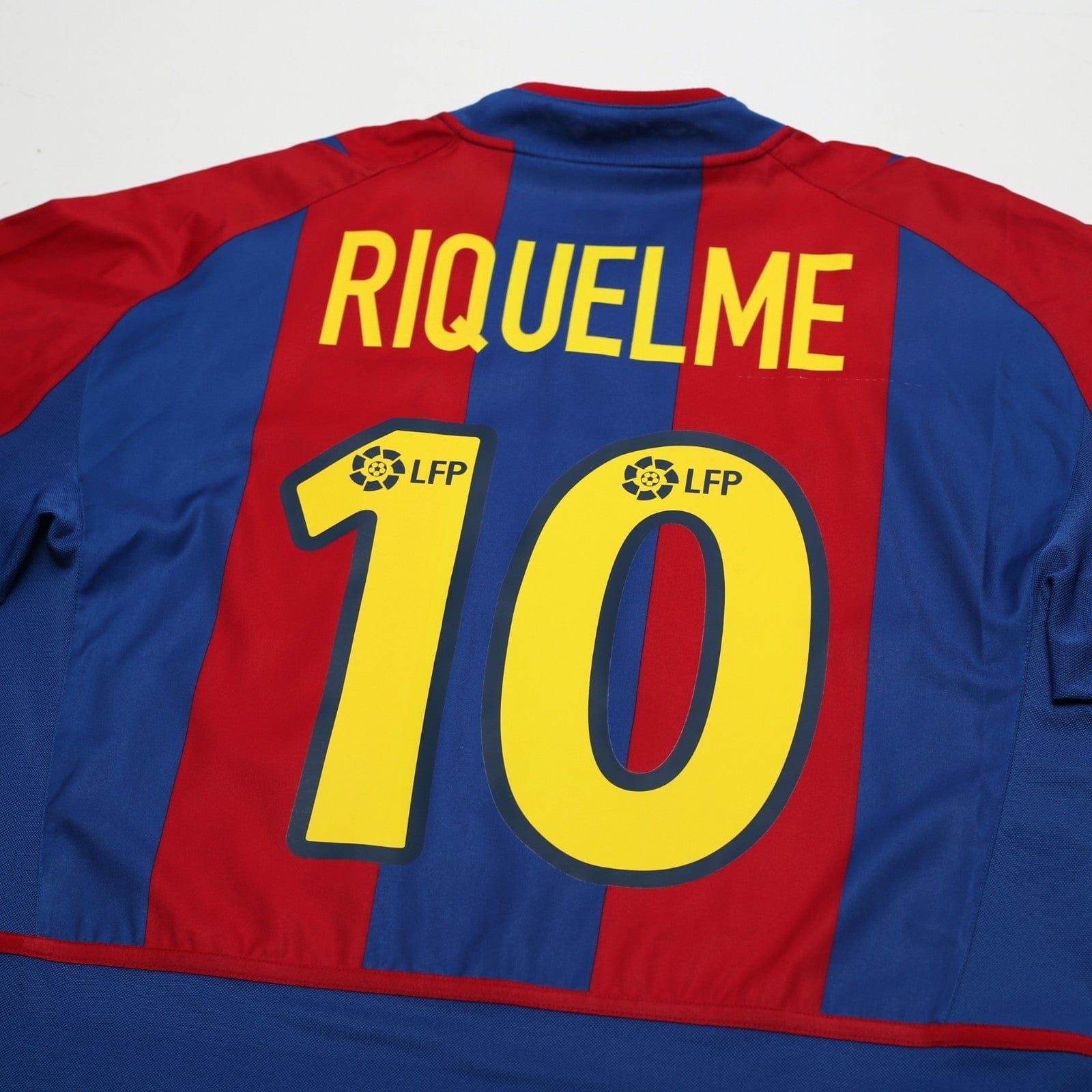 2002/03 Riquelme #10 Barcelona Vintage Nike Home Football Shirt (M)