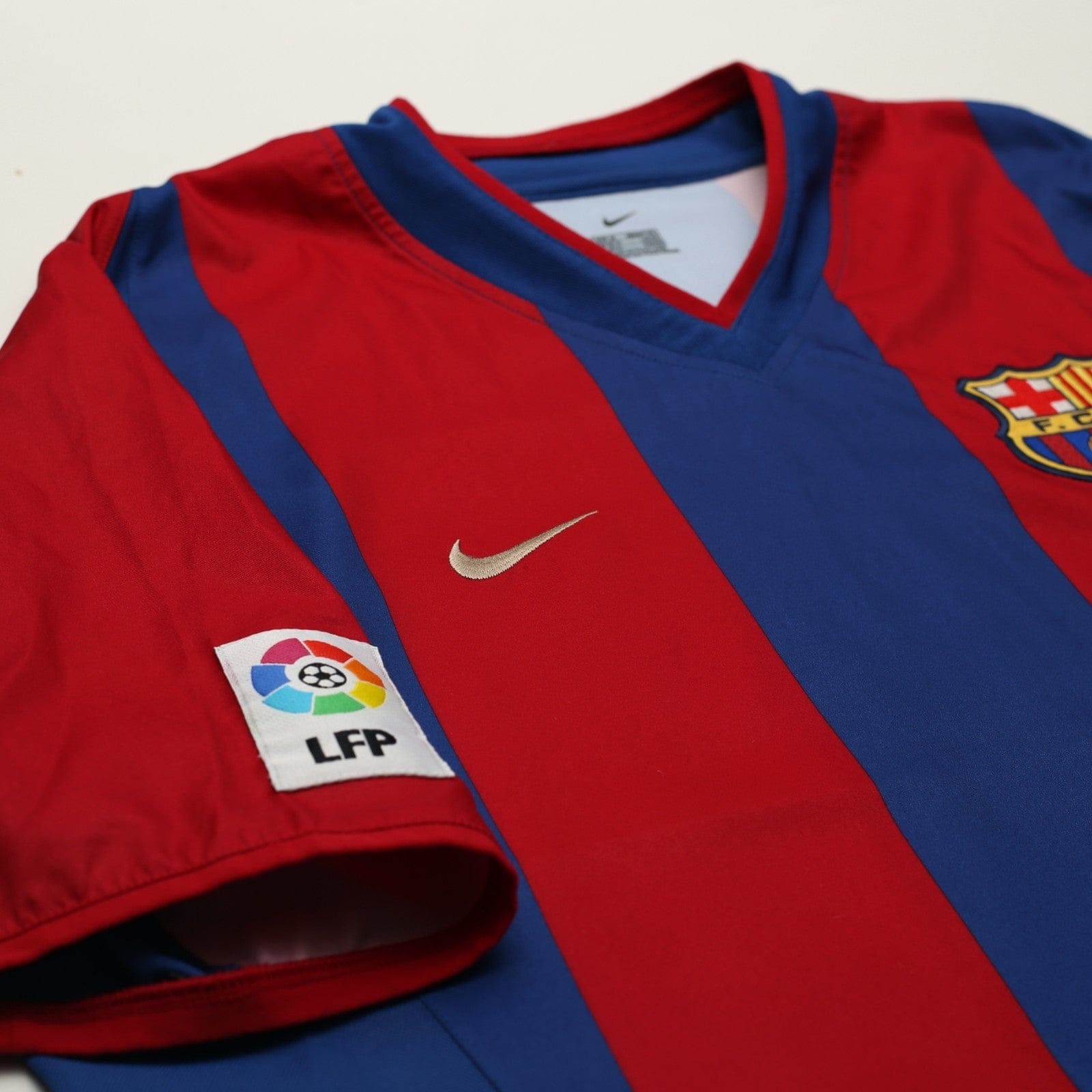 2002/03 Riquelme #10 Barcelona Vintage Nike Home Football Shirt (M)