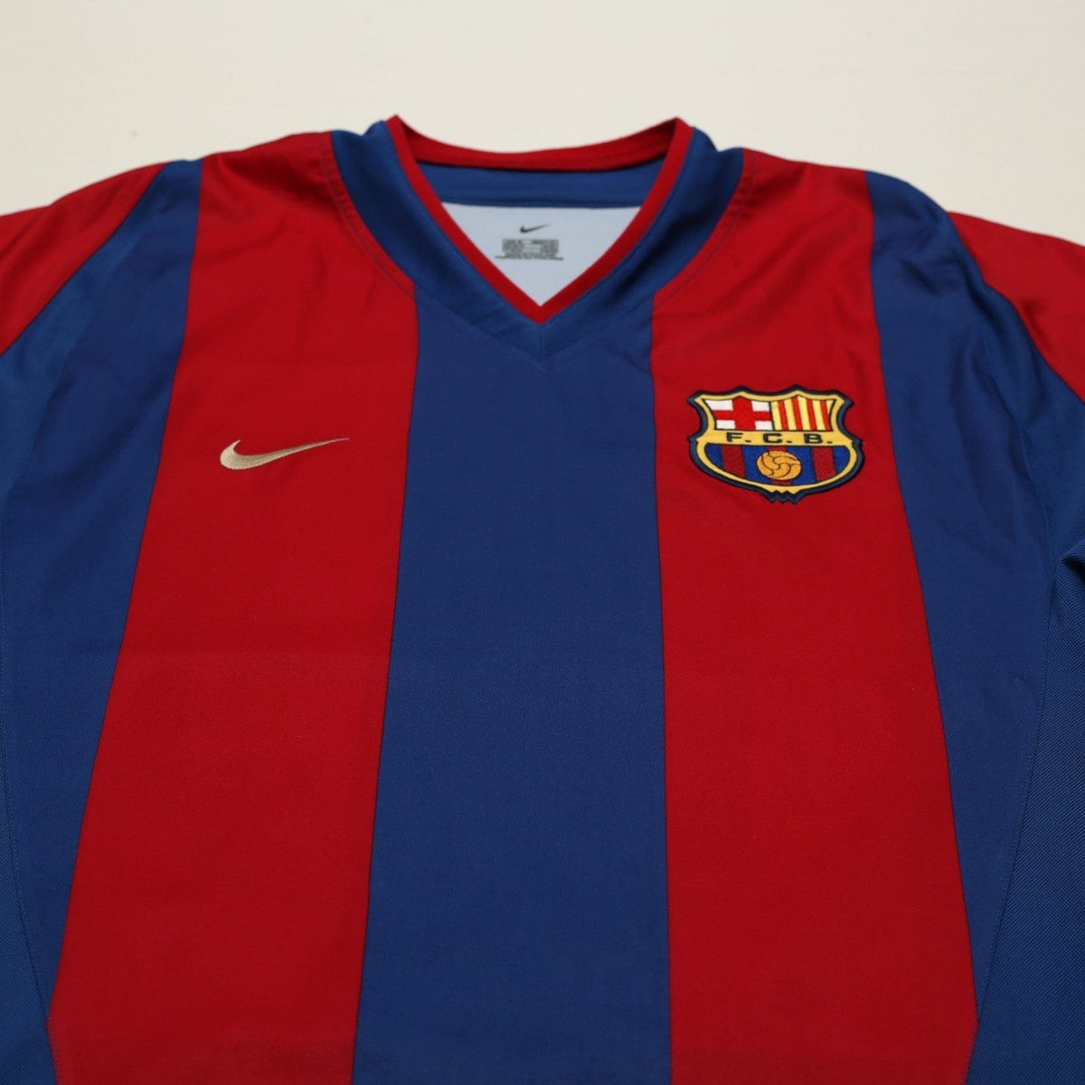2002/03 Riquelme #10 Barcelona Vintage Nike Home Football Shirt (M)