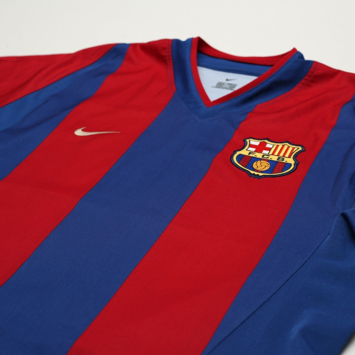 2002/03 Riquelme #10 Barcelona Vintage Nike Home Football Shirt (M)