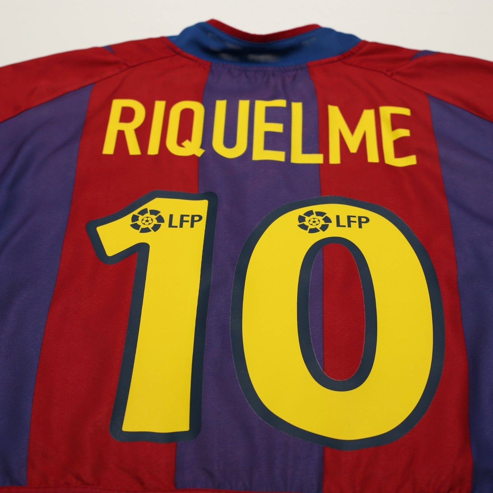 2002/03 Riquelme #10 Barcelona Vintage Nike Home Football Shirt (M) Player Spec