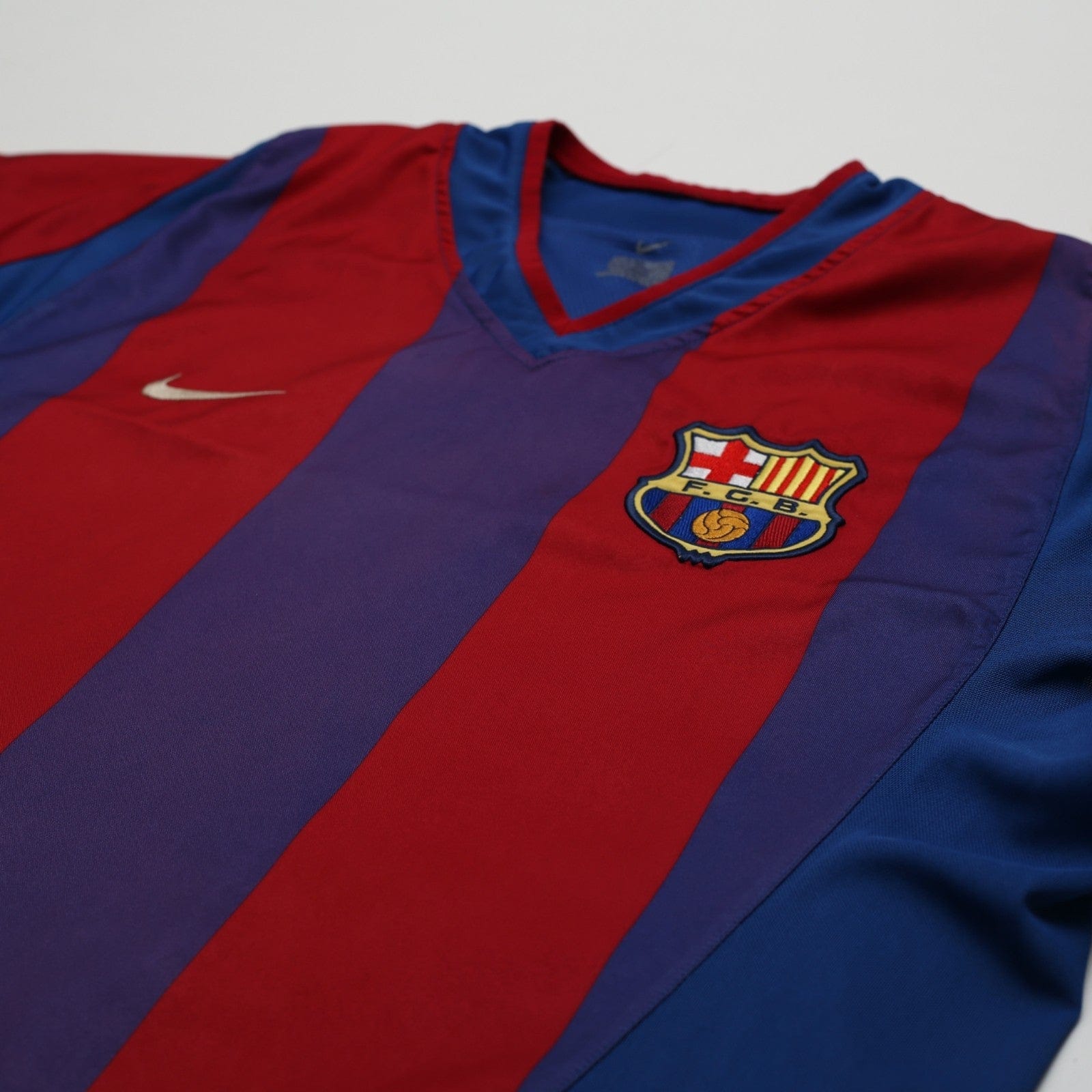 2002/03 Riquelme #10 Barcelona Vintage Nike Home Football Shirt (M) Player Spec