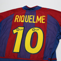 2002/03 Riquelme #10 Barcelona Vintage Nike Home Football Shirt (M) Player Spec