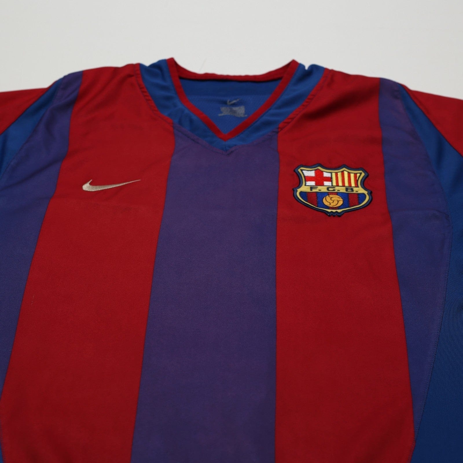 2002/03 Riquelme #10 Barcelona Vintage Nike Home Football Shirt (M) Player Spec
