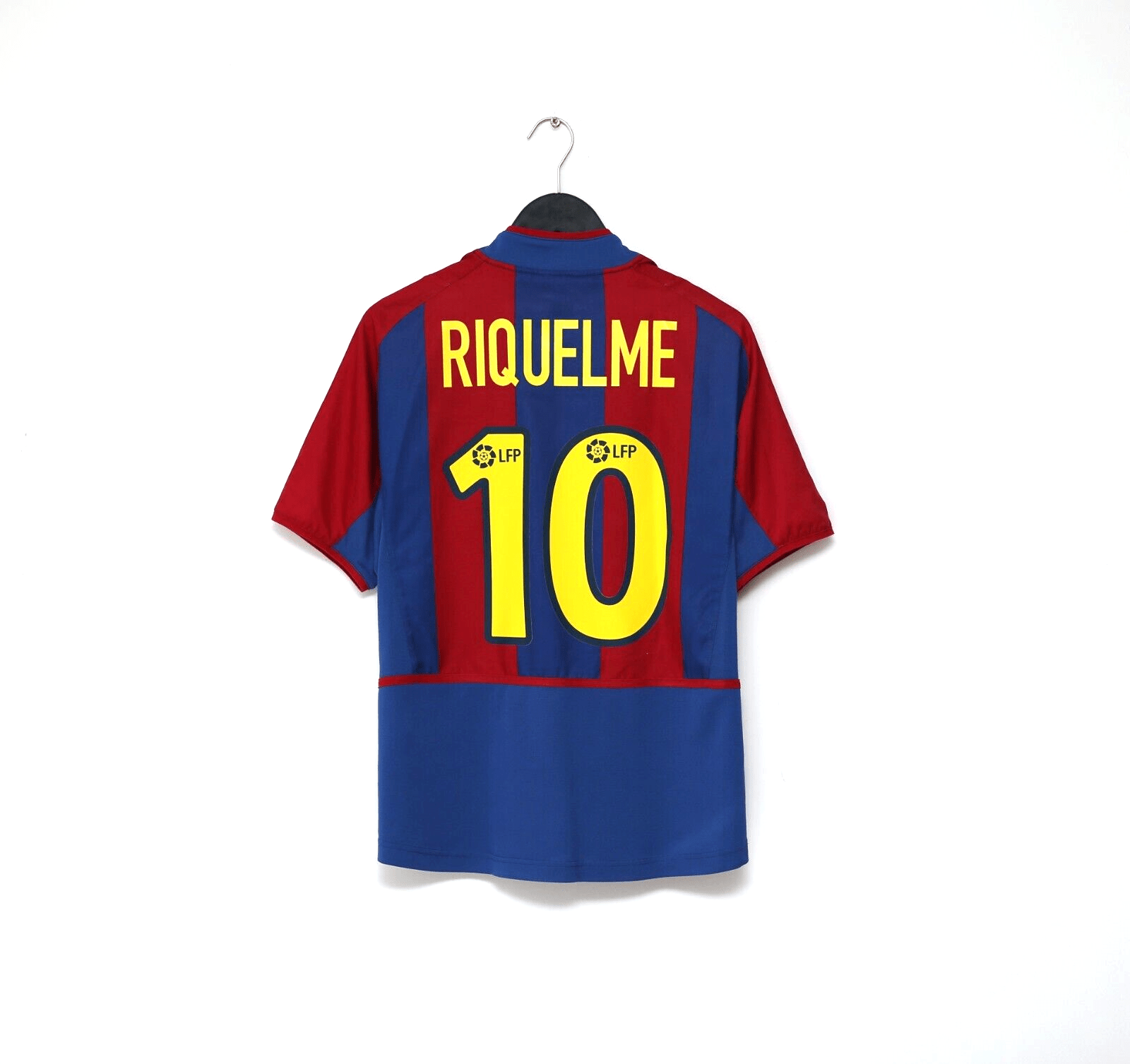 2002/03 RIQUELME #10 Barcelona Vintage Nike Home Football Shirt (S)