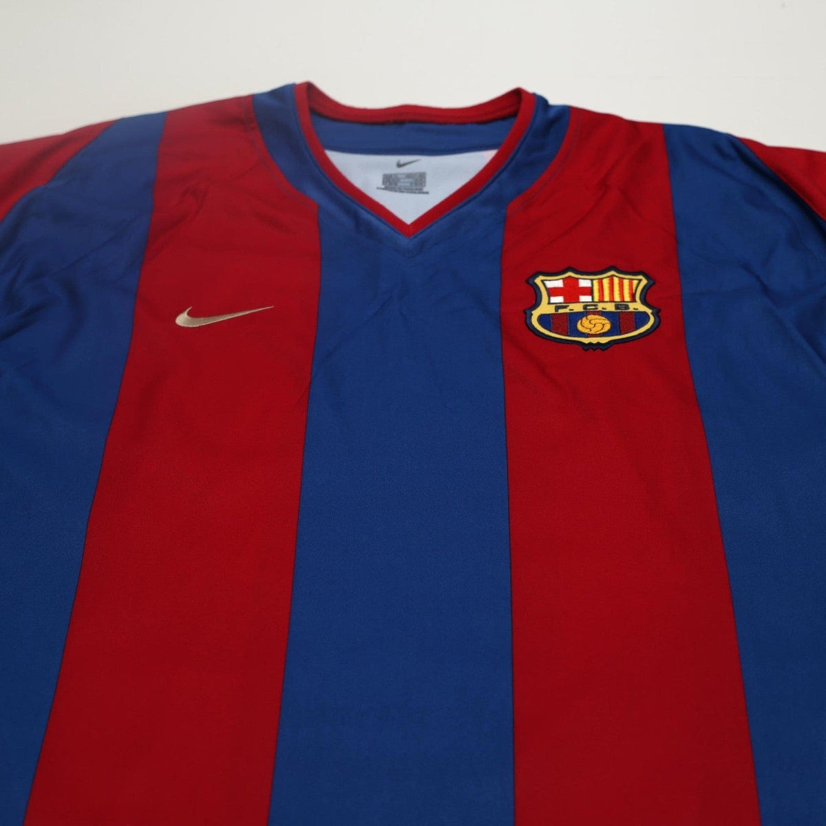 2002/03 Riquelme #10 Barcelona Vintage Nike Home Football Shirt (XL)