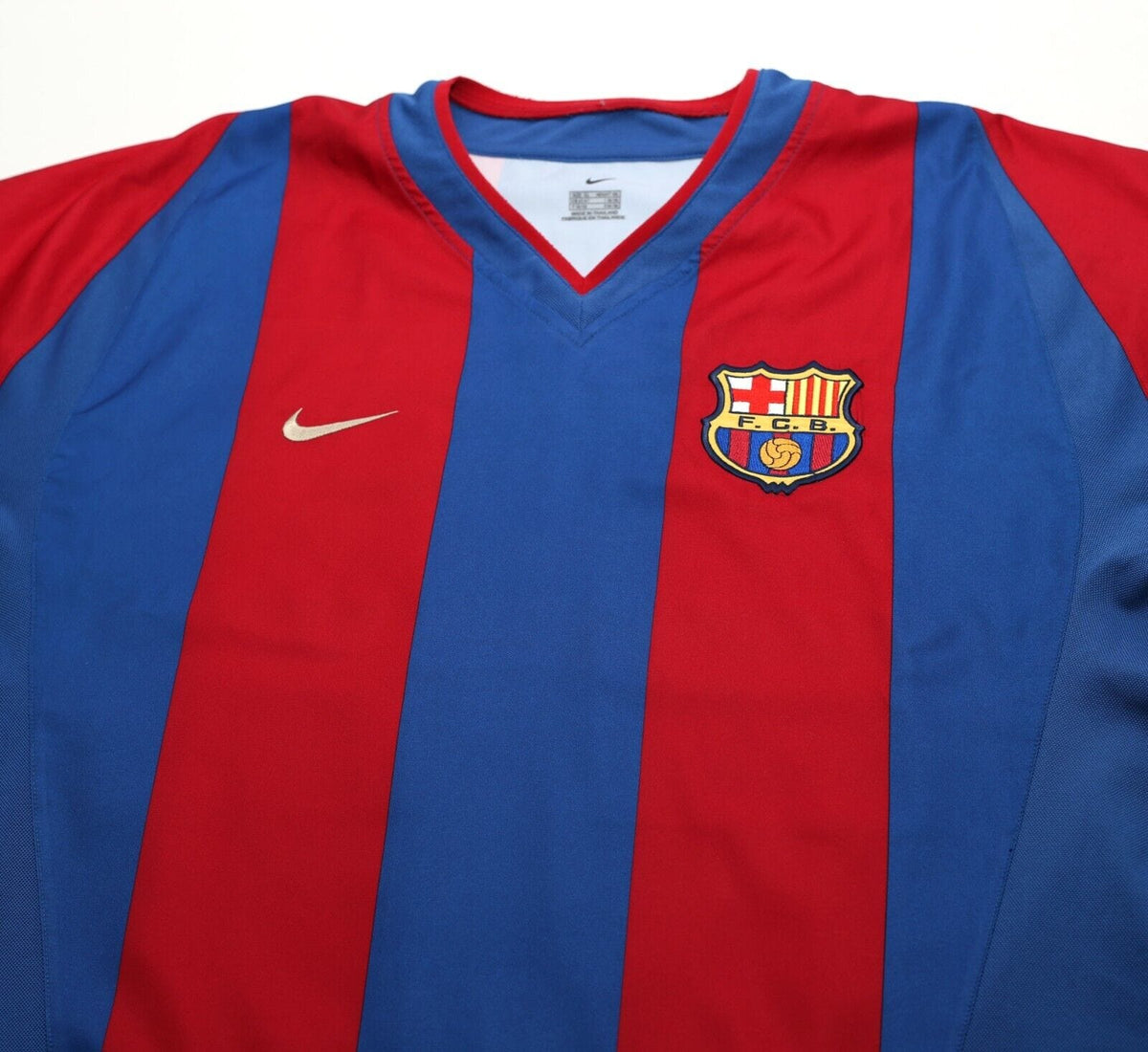 2002/03 RIQUELME #10 Barcelona Vintage Nike Home Football Shirt (XL)