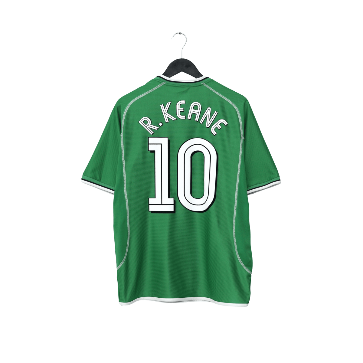 2002/03 Robbie Keane #10 Ireland Vintage Umbro Home Football Shirt (M) 2002 WC