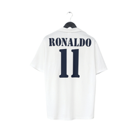 2002/03 Ronaldo #11 Real Madrid Vintage adidas Centenary Home Football Shirt (M)