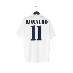 2002/03 Ronaldo #11 Real Madrid Vintage adidas Centenary Home Football Shirt (M)