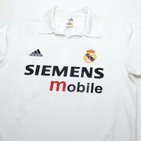 2002/03 Ronaldo #11 Real Madrid Vintage adidas Centenary Home Football Shirt (M)