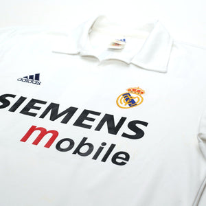 2002/03 Ronaldo #11 Real Madrid Vintage adidas Centenary Home Football Shirt (M)