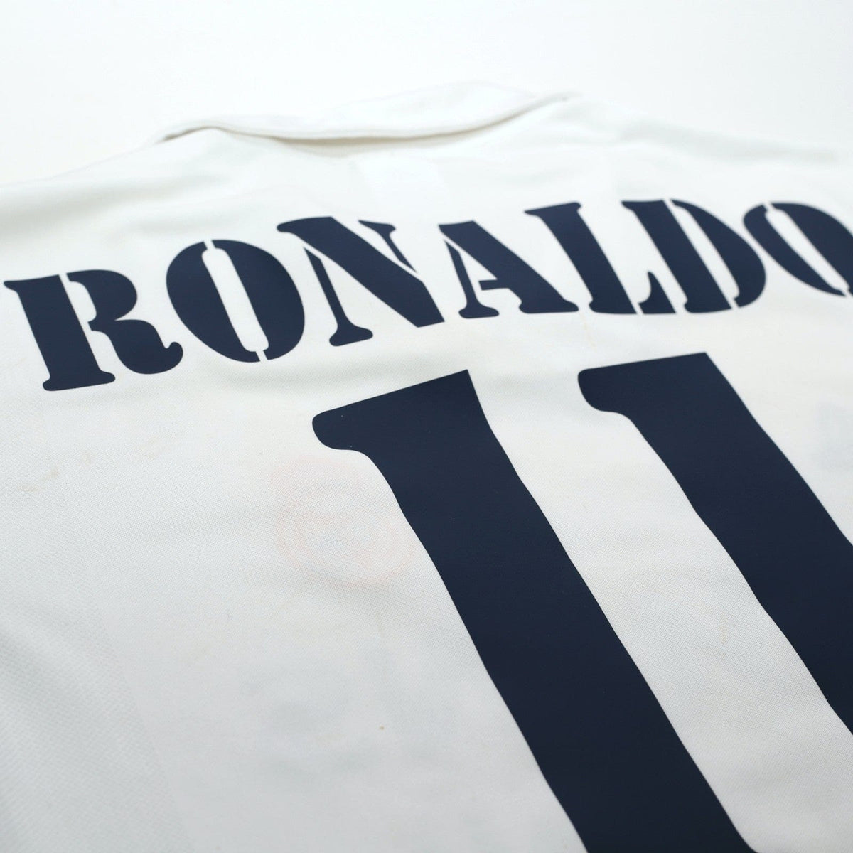 2002/03 Ronaldo #11 Real Madrid Vintage adidas Centenary Home Football Shirt (M)