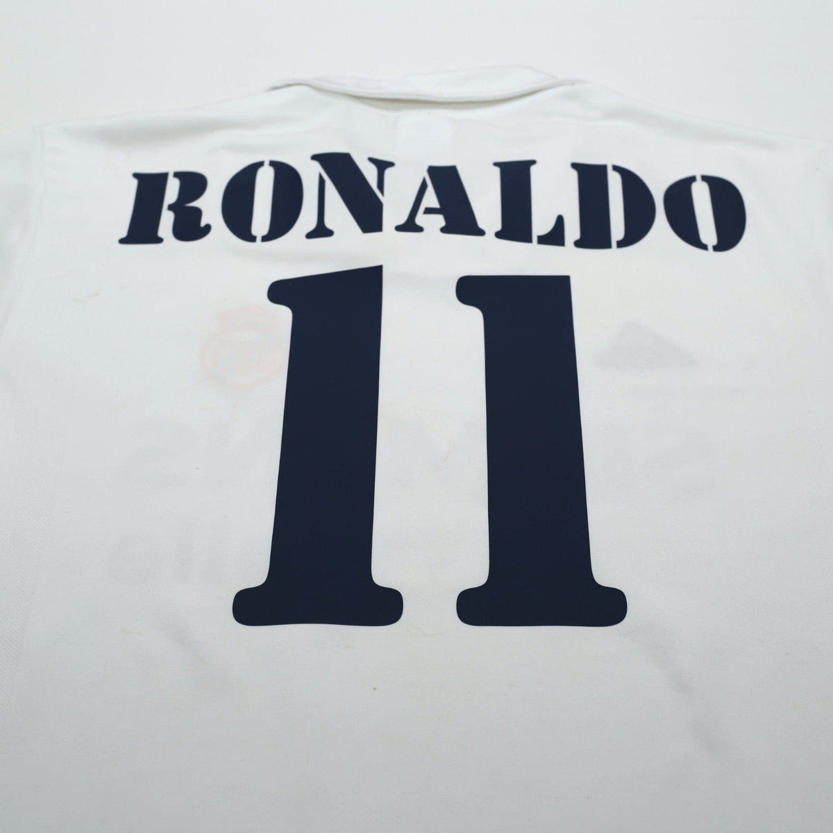 2002/03 Ronaldo #11 Real Madrid Vintage adidas Centenary Home Football Shirt (M)