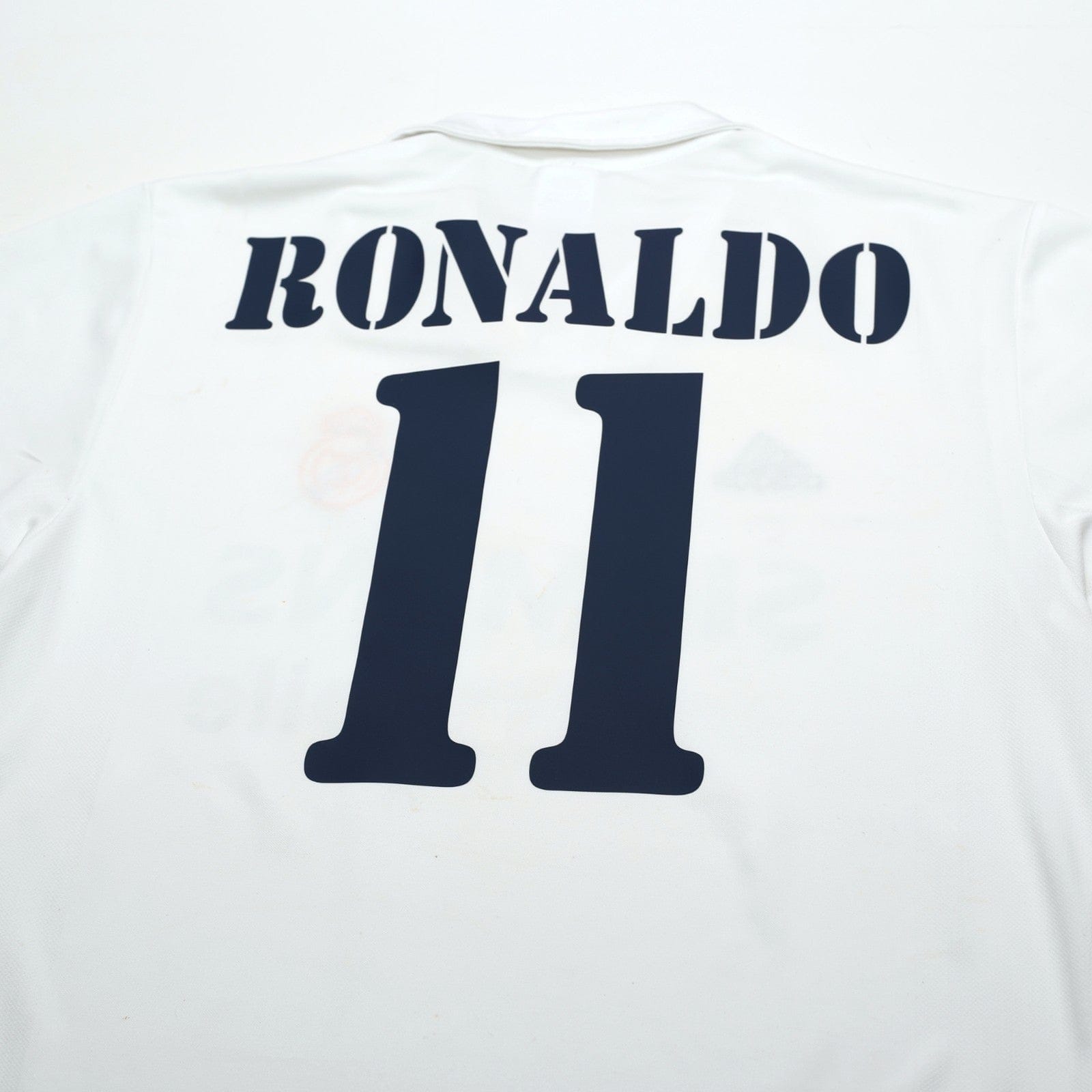 2002/03 Ronaldo #11 Real Madrid Vintage adidas Centenary Home Football Shirt (M)