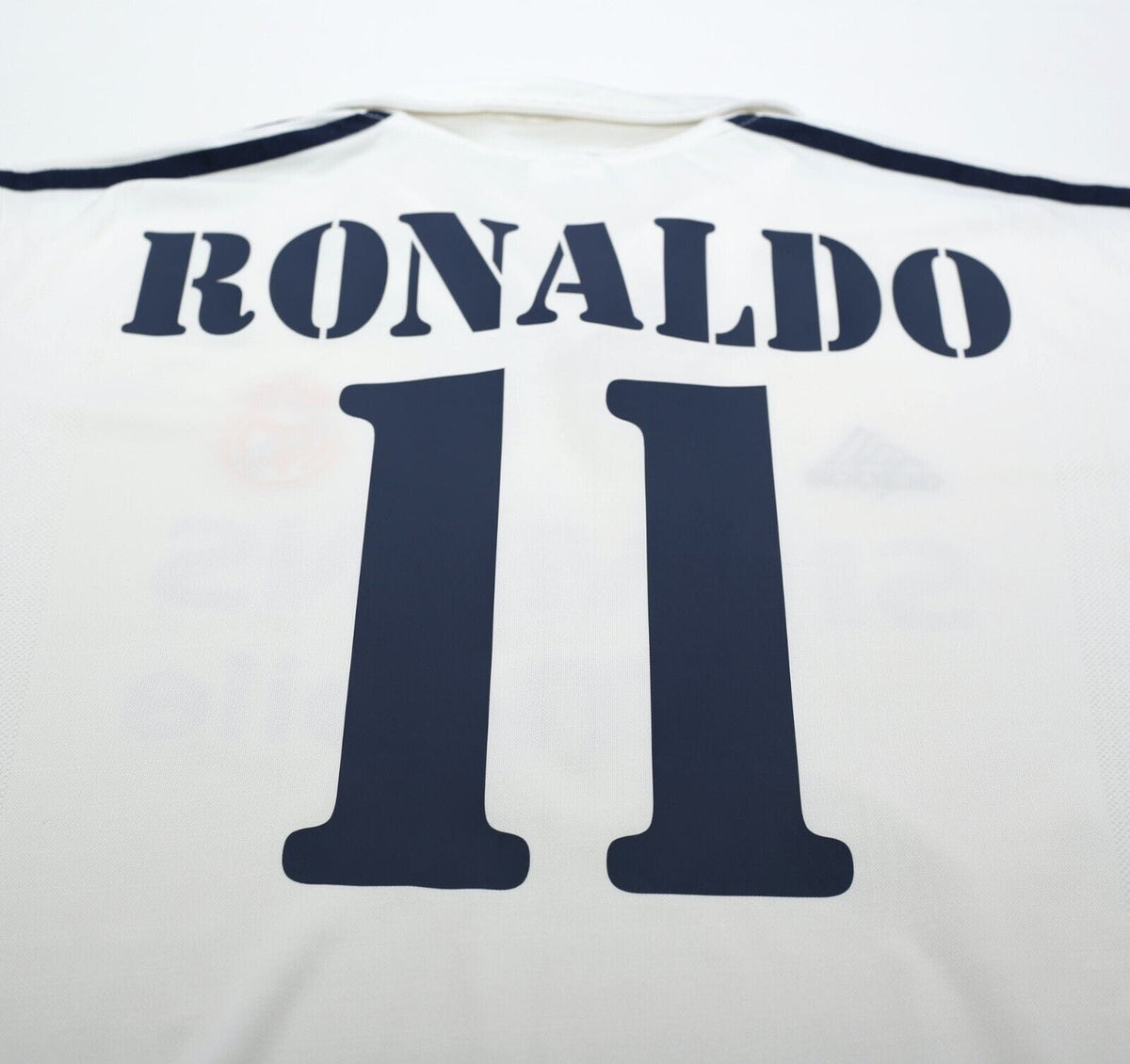2002/03 RONALDO #11 Real Madrid Vintage adidas Home Football Shirt (L)