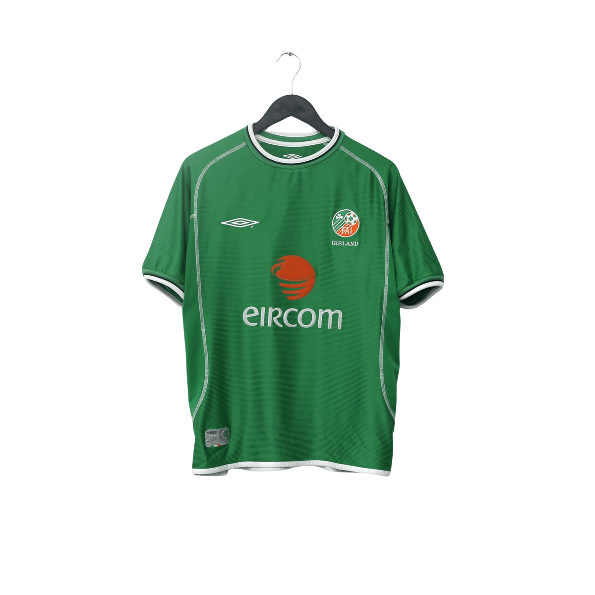 2002/03 Roy Keane #6 Ireland Vintage Umbro Home Football Shirt (M) 2002 WC