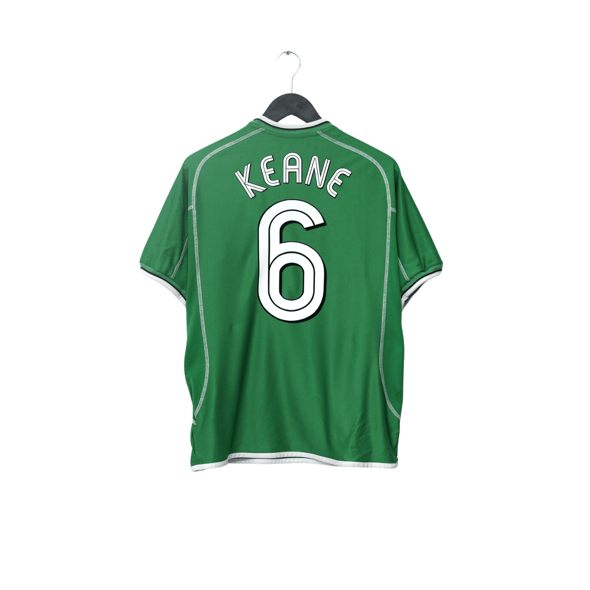 2002/03 Roy Keane #6 Ireland Vintage Umbro Home Football Shirt (M) 2002 WC
