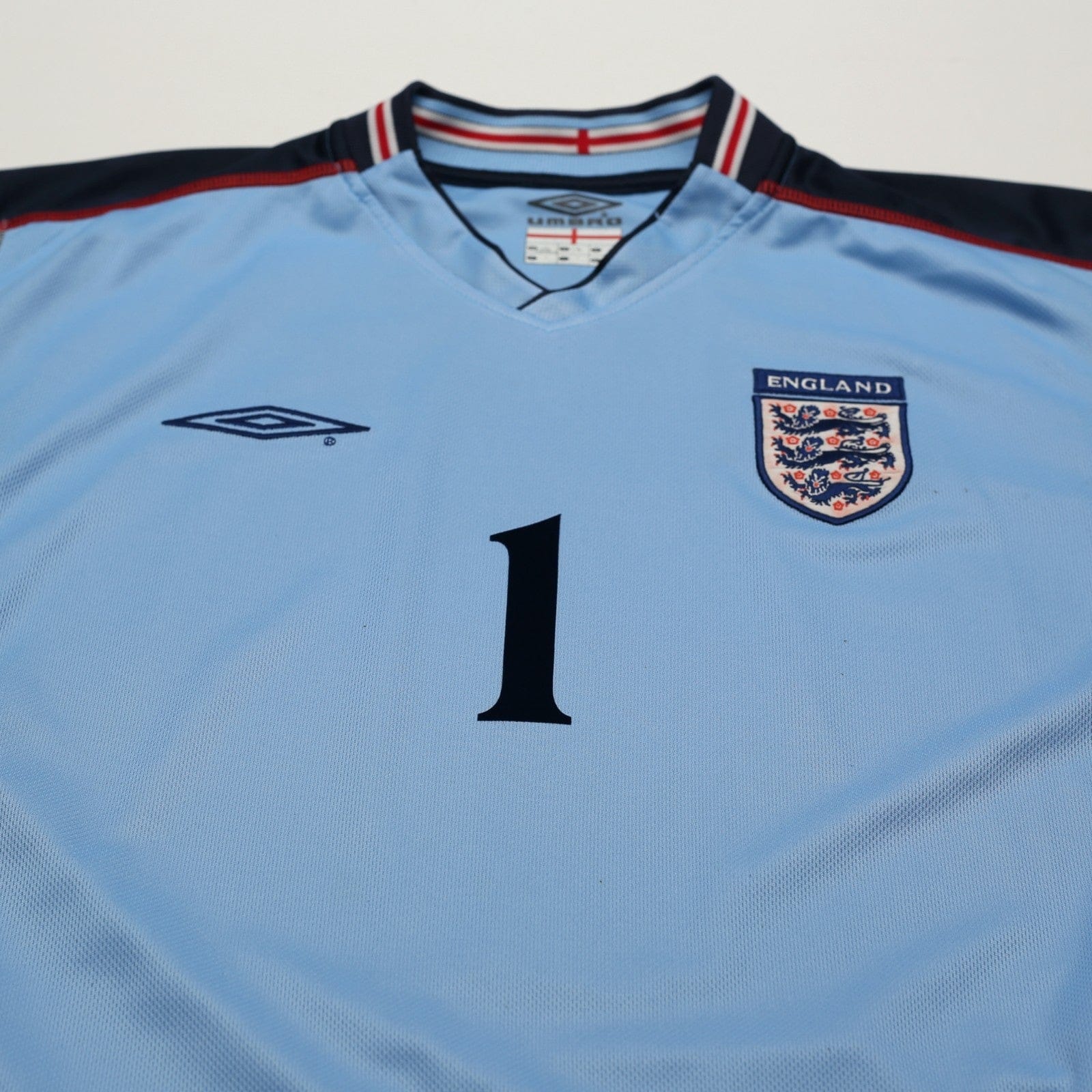 2002/03 Seaman #1 England Vintage Umbro GK Football Shirt (L) 2002 WC