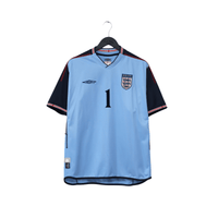 2002/03 Seaman #1 England Vintage Umbro GK Football Shirt (L) 2002 WC