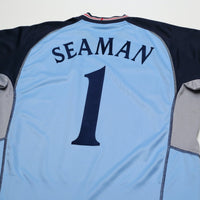 2002/03 Seaman #1 England Vintage Umbro GK Football Shirt (L) 2002 WC
