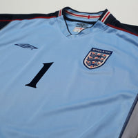 2002/03 Seaman #1 England Vintage Umbro GK Football Shirt (L) 2002 WC