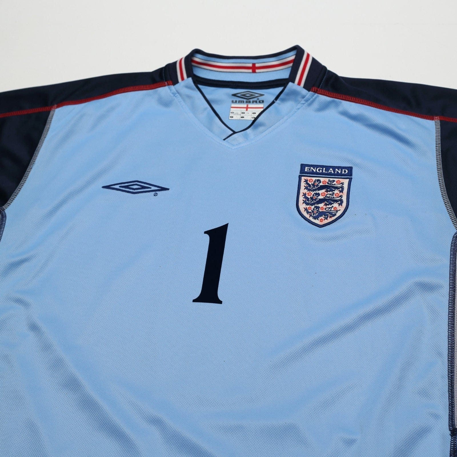2002/03 Seaman #1 England Vintage Umbro GK Football Shirt (L) 2002 WC