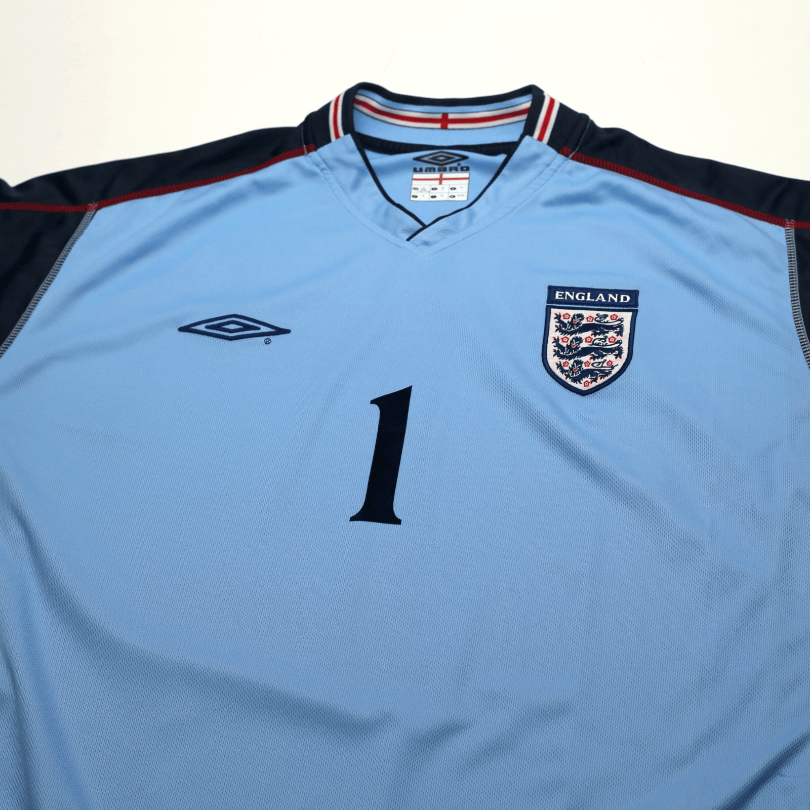 2002/03 Seaman #1 England Vintage Umbro GK Football Shirt (XL) 2002 WC