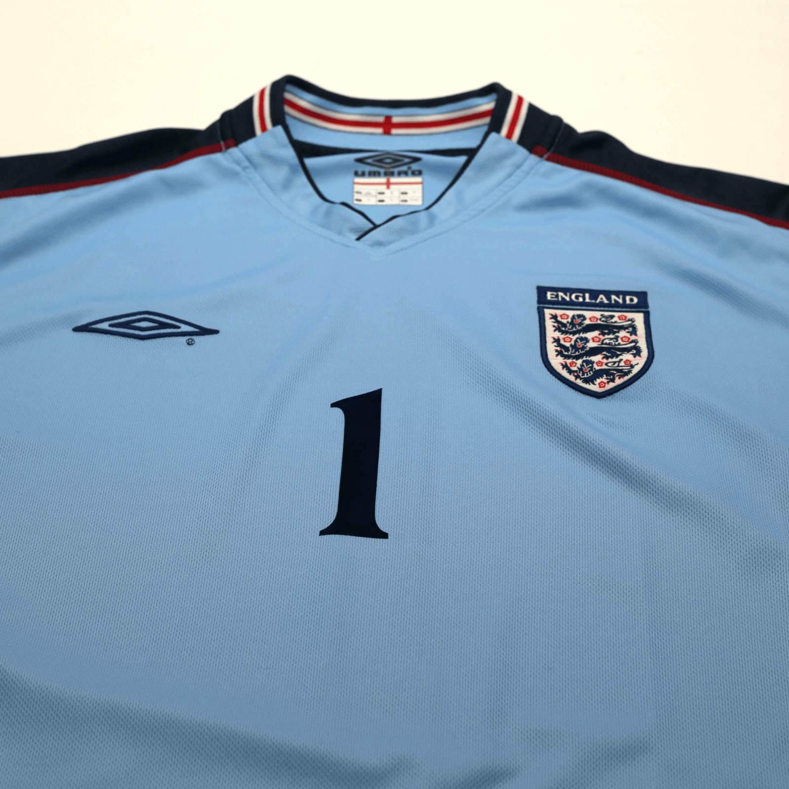 2002/03 Seaman #1 England Vintage Umbro GK Football Shirt (XL) 2002 WC