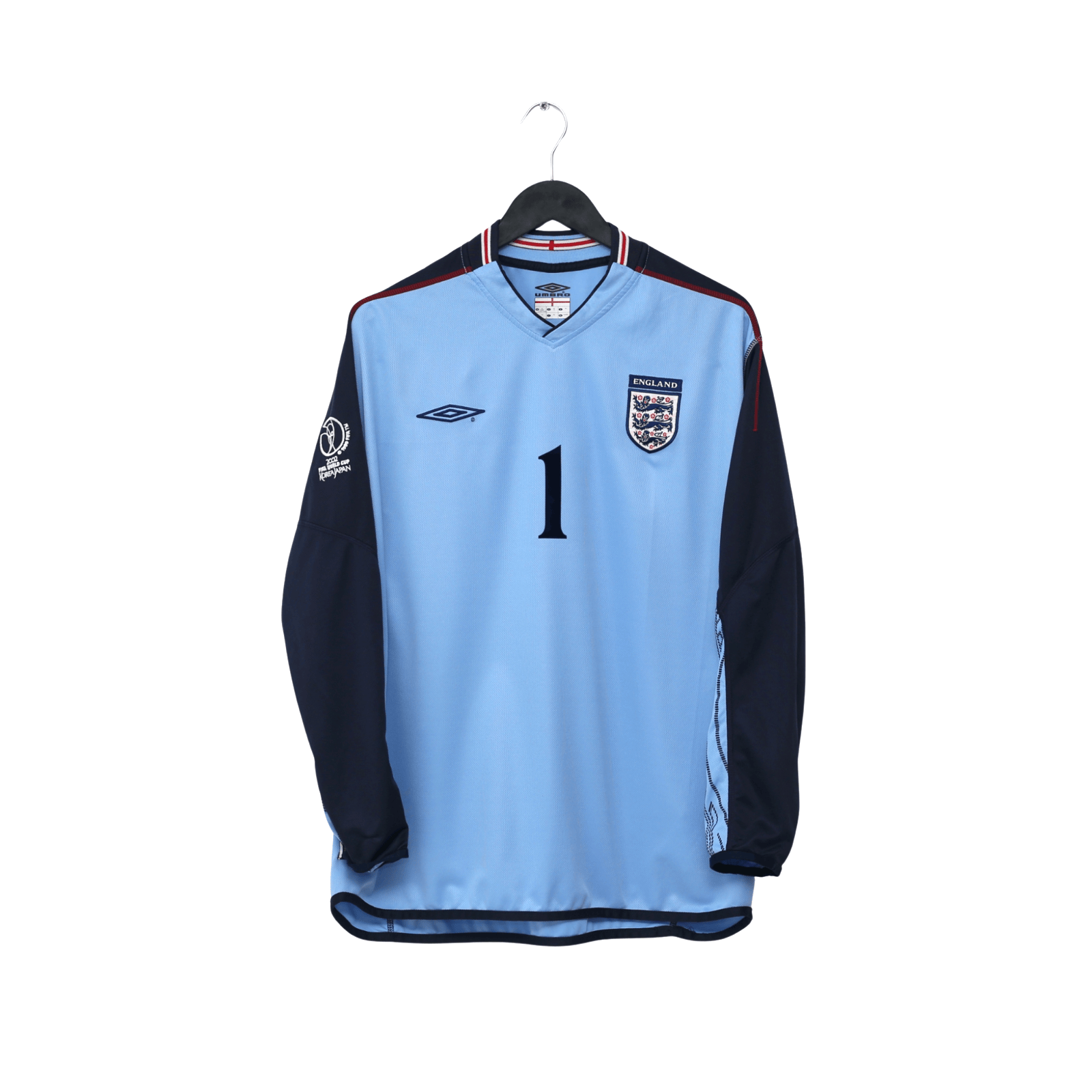 2002/03 Seaman #1 England Vintage Umbro GK Football Shirt (XL) 2002 WC