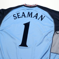 2002/03 Seaman #1 England Vintage Umbro GK Football Shirt (XL) 2002 WC