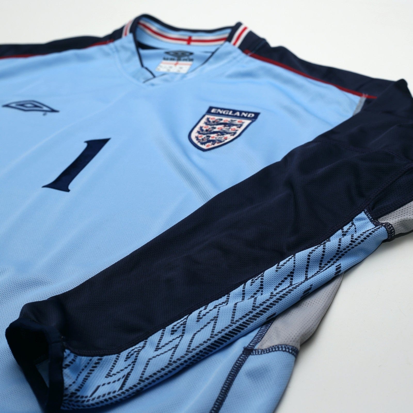 2002/03 Seaman #1 England Vintage Umbro GK Football Shirt (XL) 2002 WC