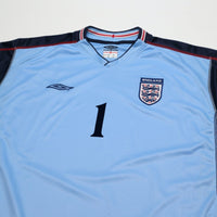 2002/03 Seaman #1 England Vintage Umbro GK Football Shirt (XXL) 2002 WC