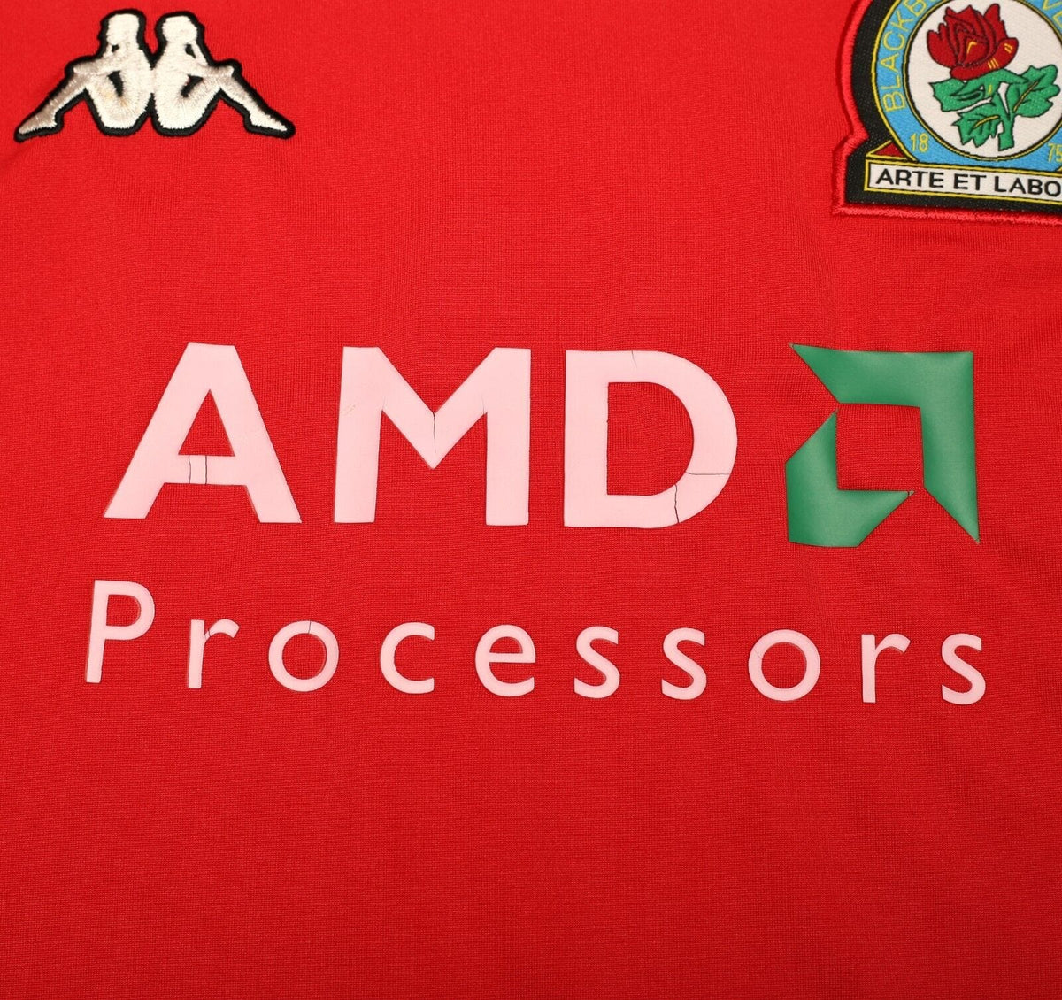 2002/03 TUGAY #3 Blackburn Rovers Vintage Kappa Away Football Shirt (L)