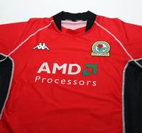 2002/03 TUGAY #3 Blackburn Rovers Vintage Kappa Away Football Shirt (L/XL)