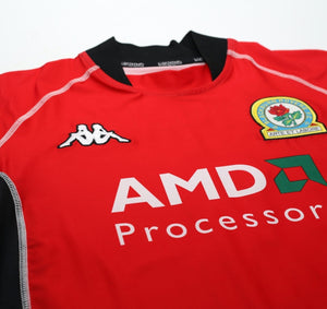 2002/03 TUGAY #3 Blackburn Rovers Vintage Kappa Away Football Shirt (M)