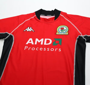 2002/03 TUGAY #3 Blackburn Rovers Vintage Kappa Away Football Shirt (M)