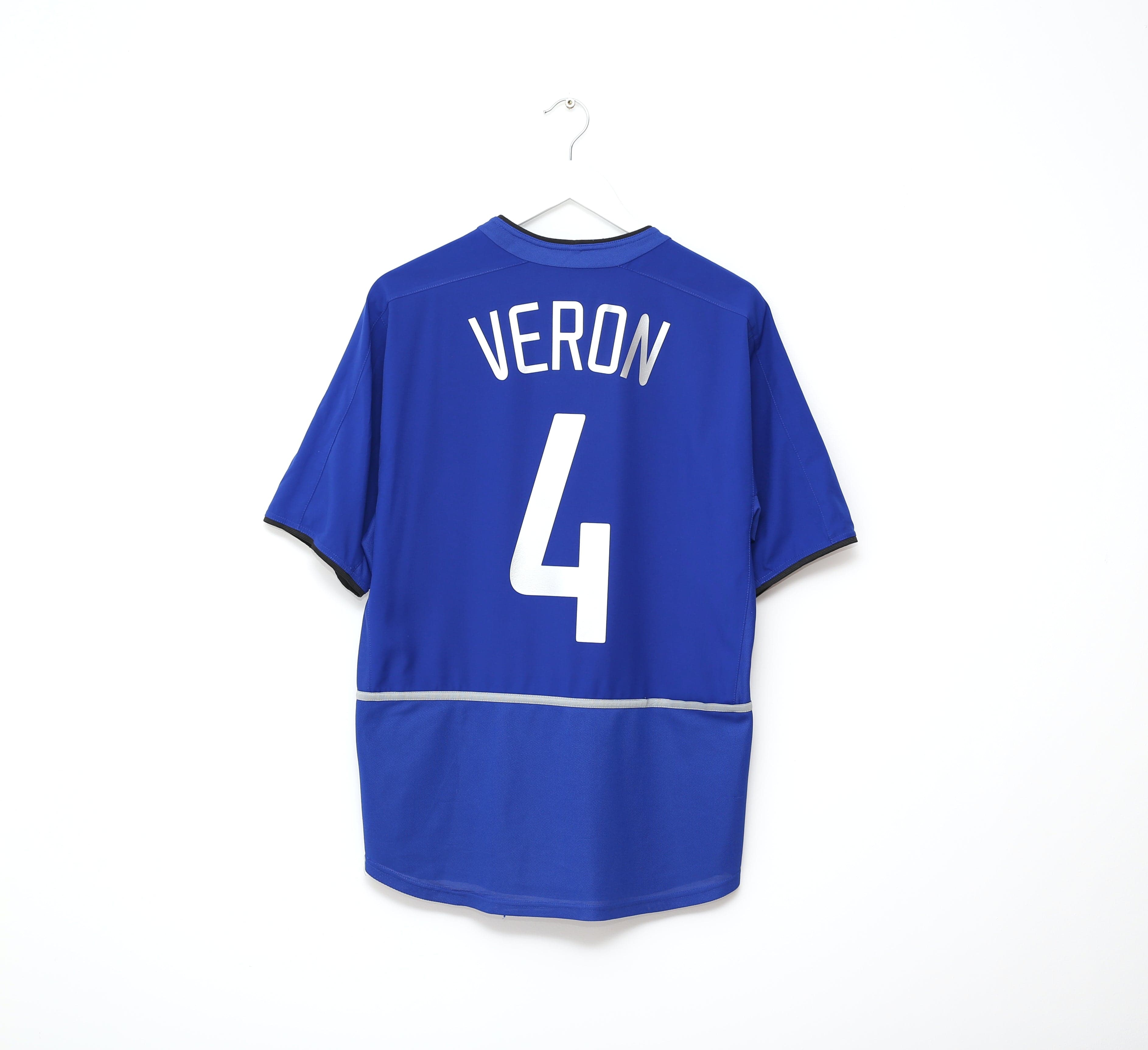 2002/03 VERON #4 Manchester United European Away Football