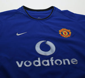 2002/03 VERON #4 Manchester United European Away Football Shirt (M)