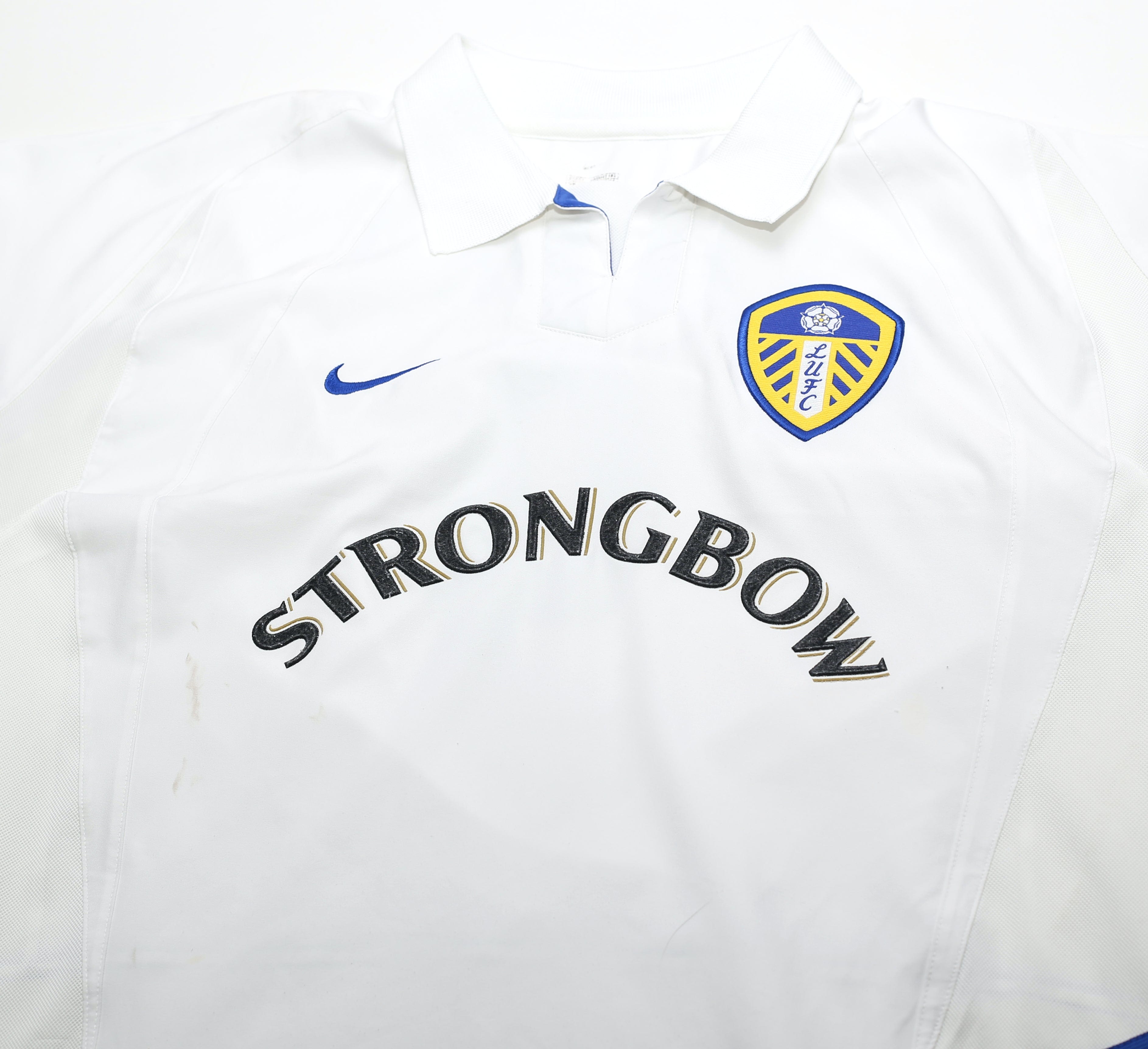 2002/03 VIDUKA #9 Leeds United Home Nike Football Shirt (L)