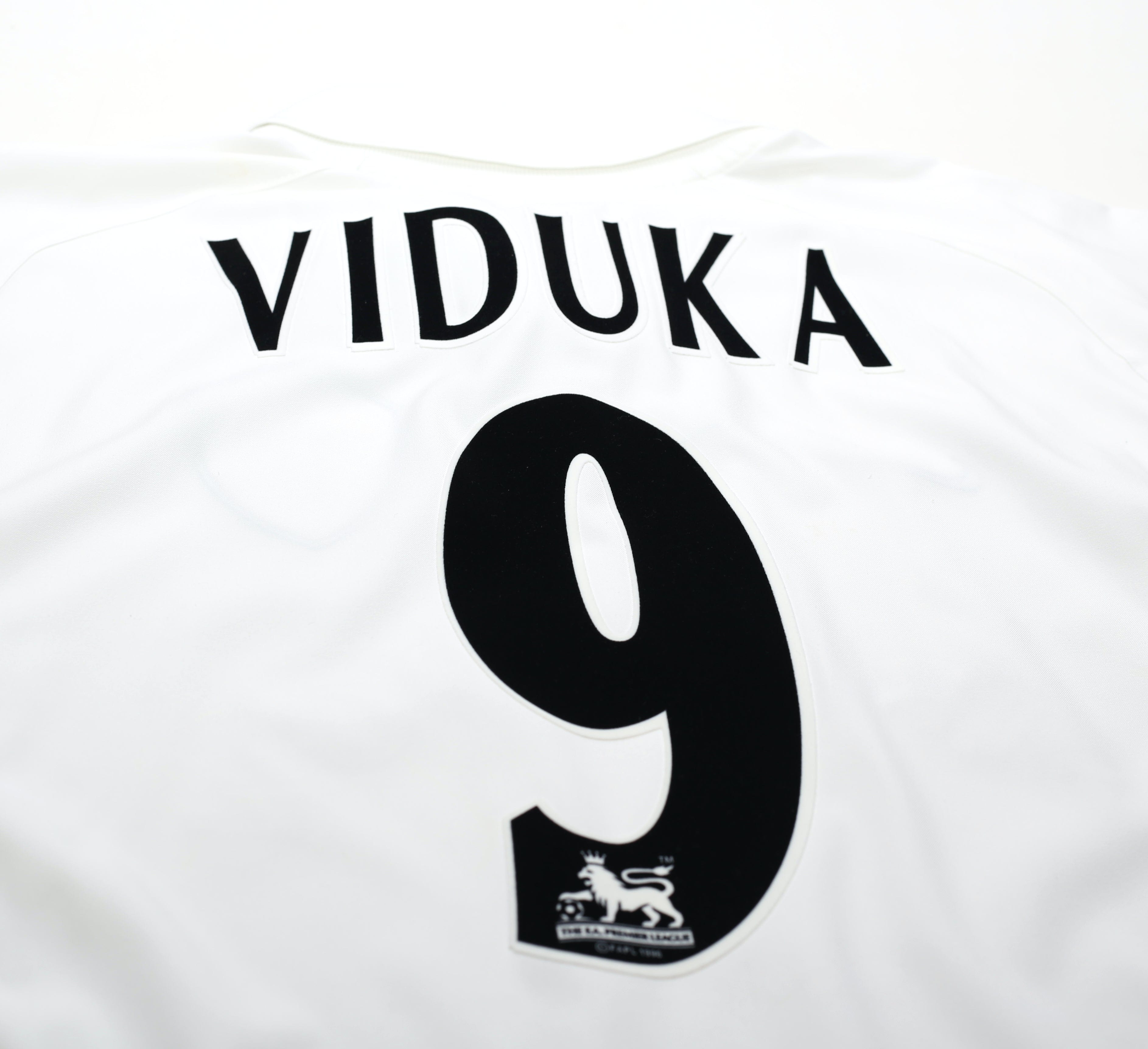 2002/03 VIDUKA #9 Leeds United Home Nike Football Shirt (L)