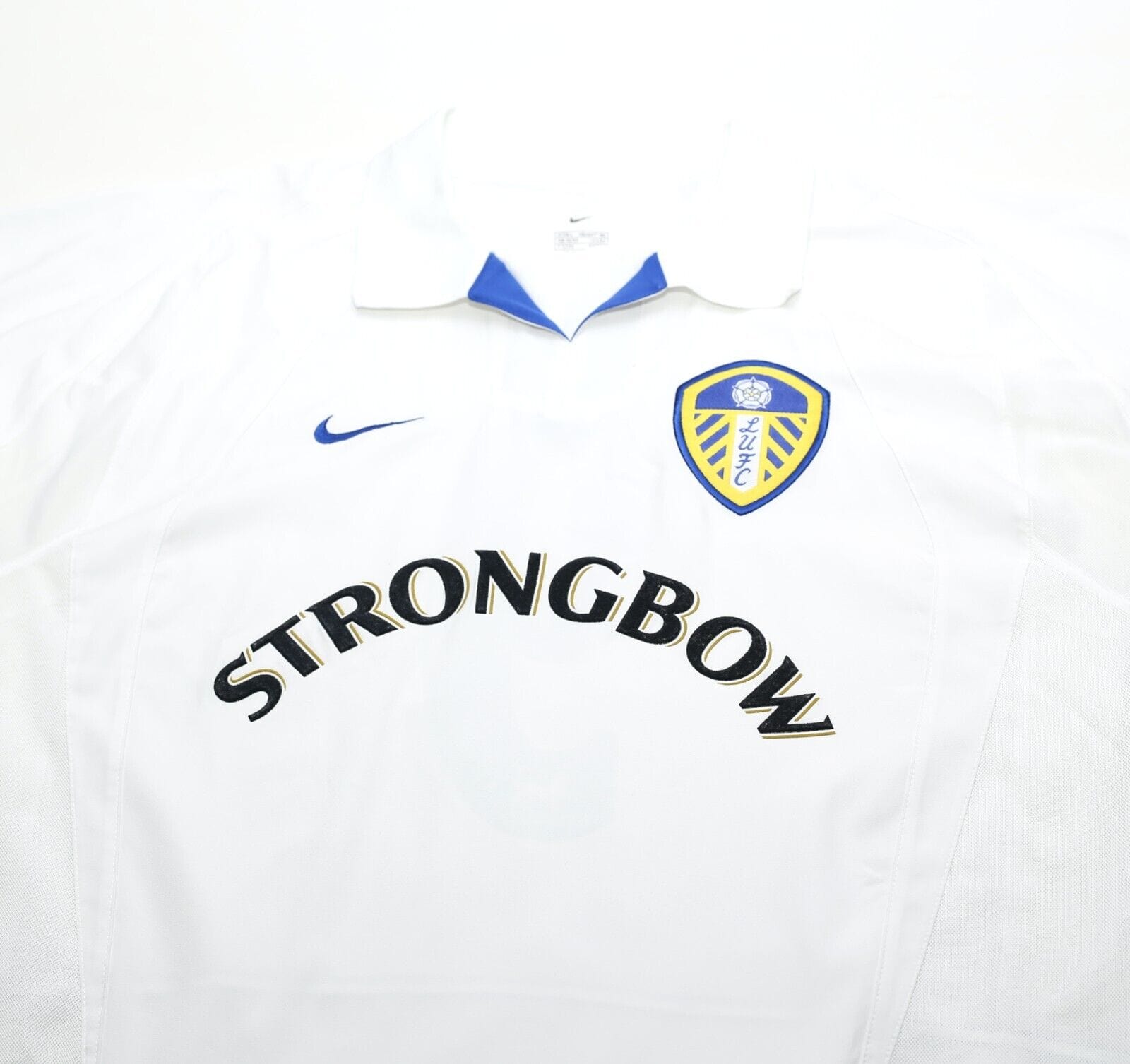 2002/03 VIDUKA #9 Leeds United Vintage Nike Home Football Shirt Jersey (L)