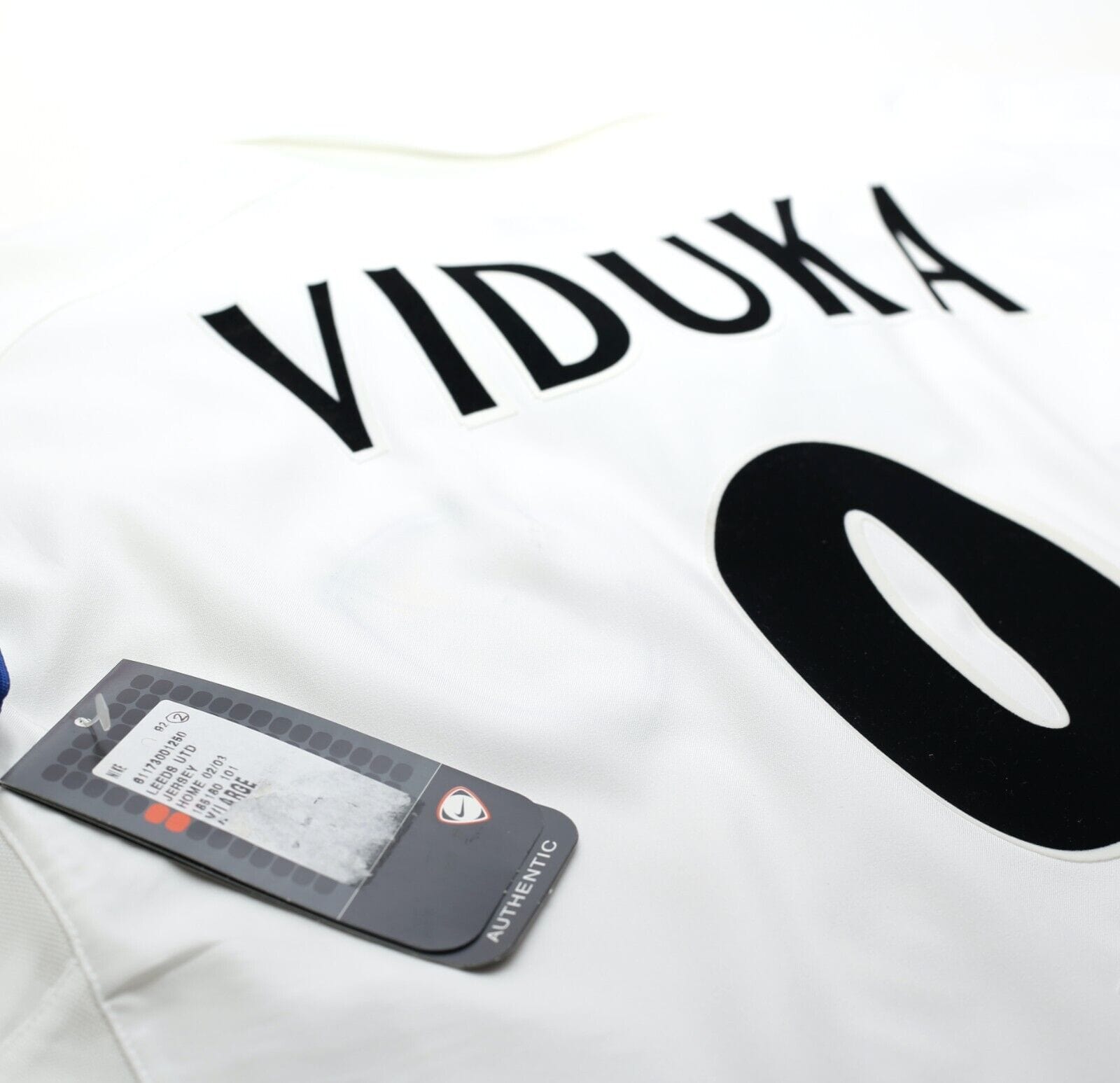 2002/03 VIDUKA #9 Leeds United Vintage Nike Home Football Shirt Jersey (XL) BNWT