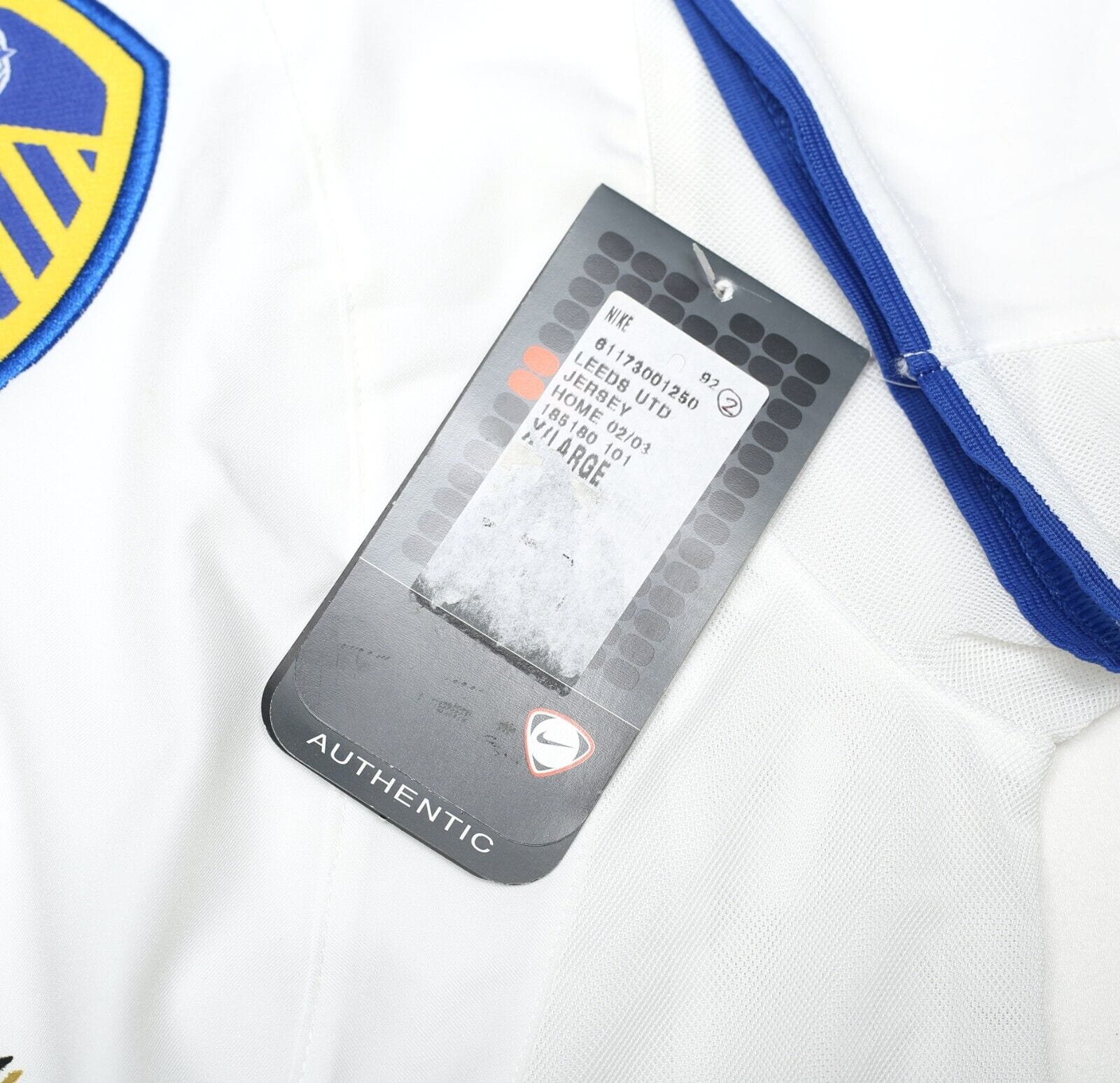 2002/03 VIDUKA #9 Leeds United Vintage Nike Home Football Shirt Jersey (XL) BNWT