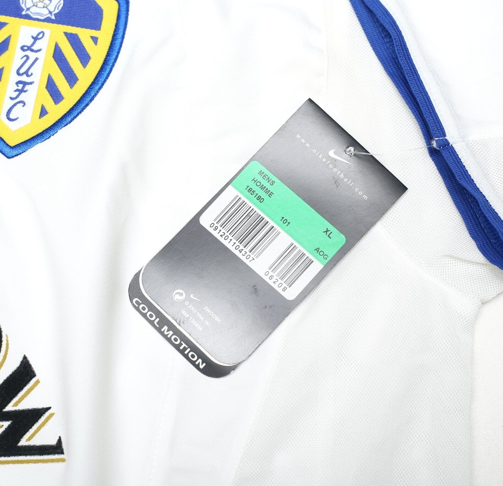 2002/03 VIDUKA #9 Leeds United Vintage Nike Home Football Shirt Jersey (XL) BNWT