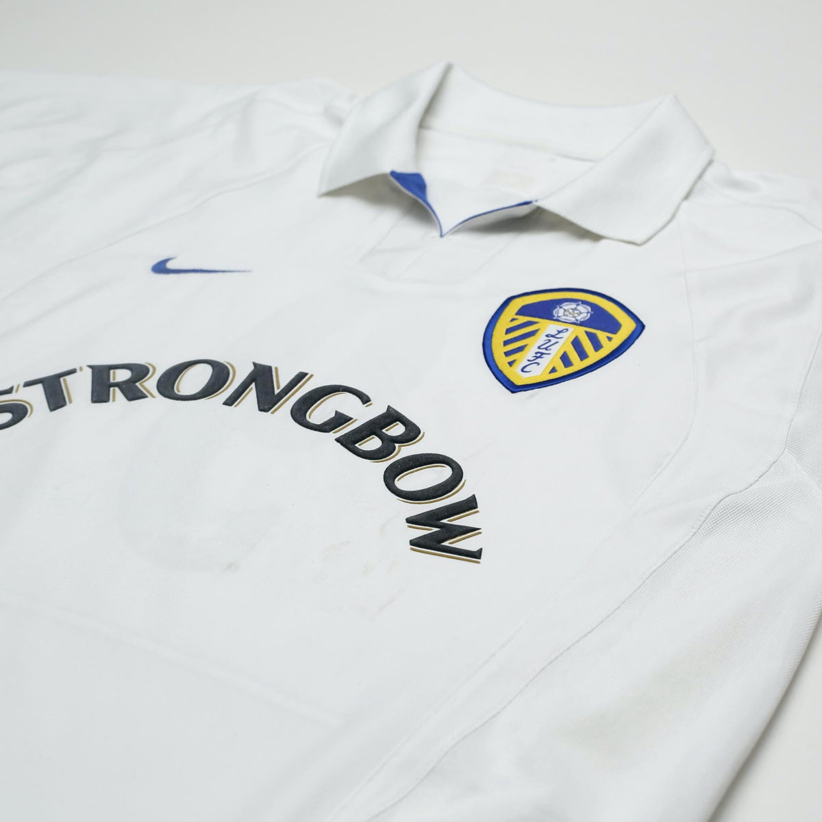 2002/03 Viduka #9 Leeds United Vintage Nike Home Football Shirt (L)