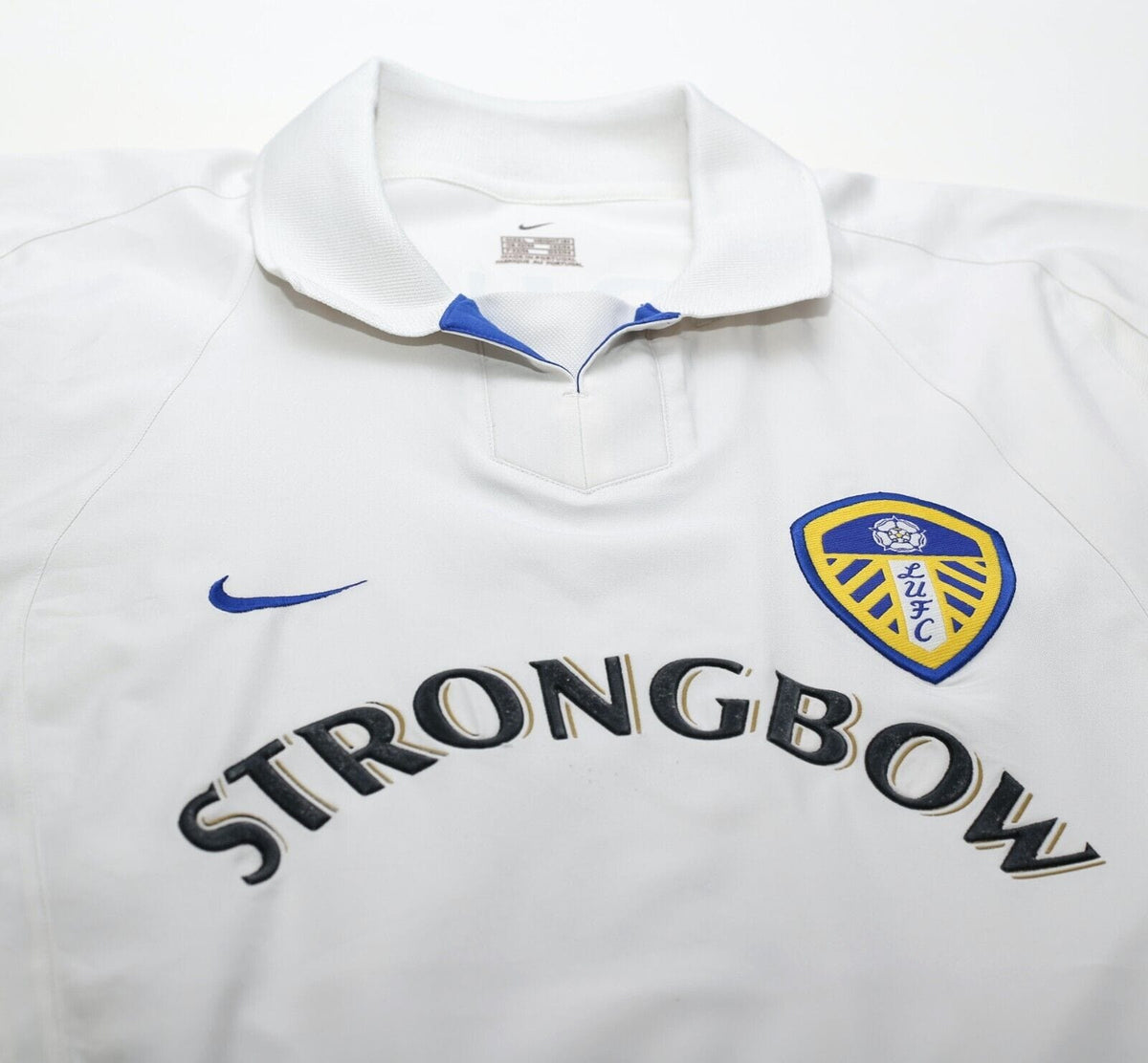 2002/03 VIDUKA #9 Leeds United Vintage Nike Home Football Shirt (L)