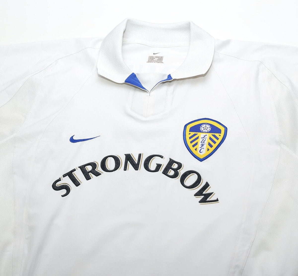 2002/03 VIDUKA #9 Leeds United Vintage Nike Home Football Shirt (L)